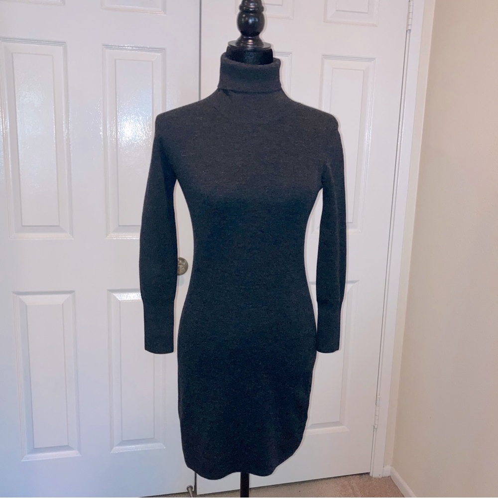 Theory Wool Turtleneck Dress Size P